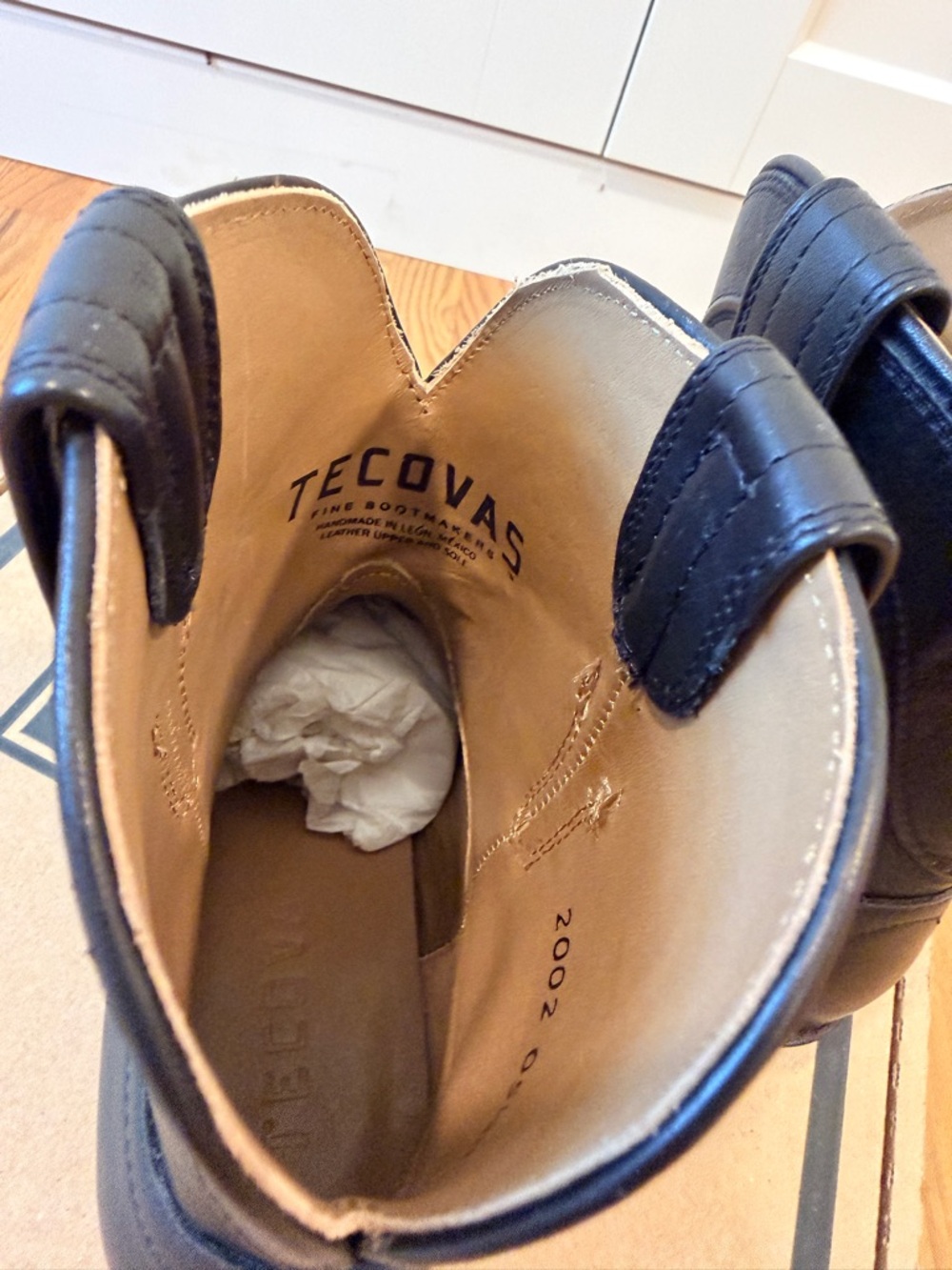 Tecovas Black Leather Ankle Boots - Picture 11 of 11